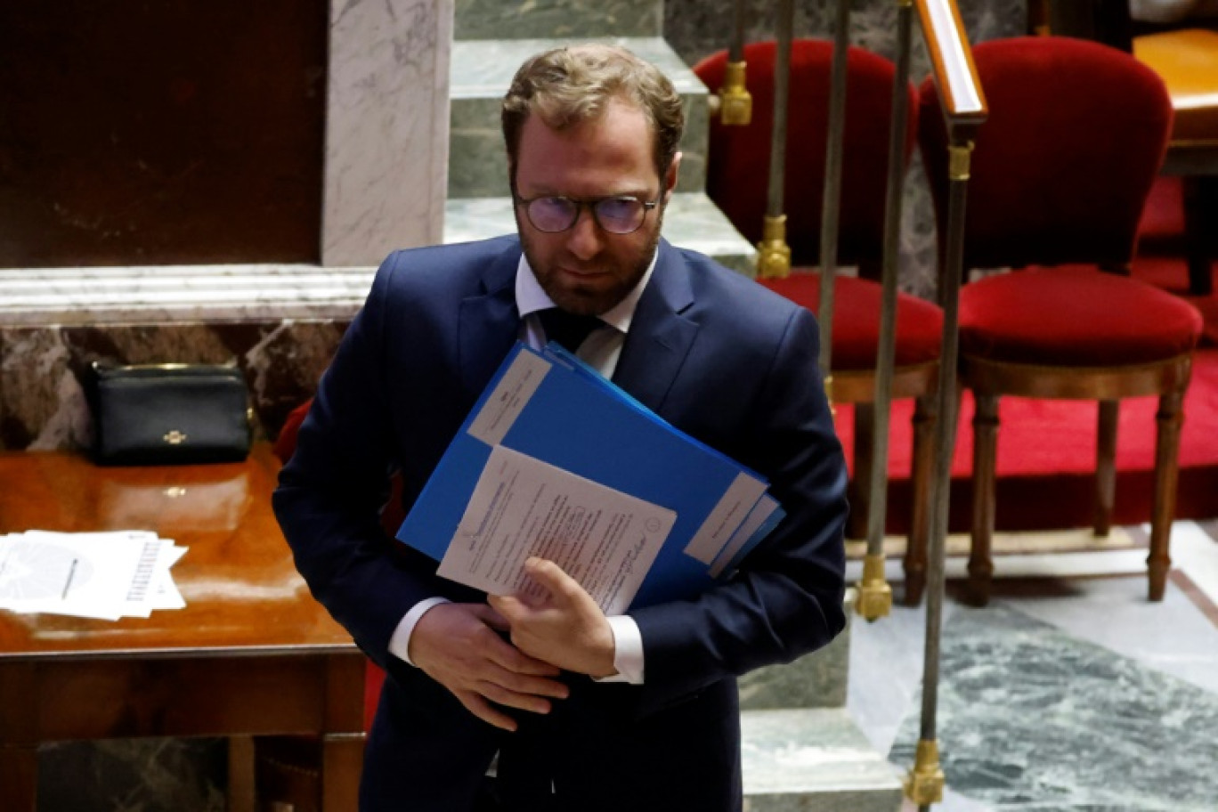 Le ministre de l'Economie Antoine Armand à l'Assemblée nationale, le 13 novembre 2024 à Paris © Ludovic MARIN