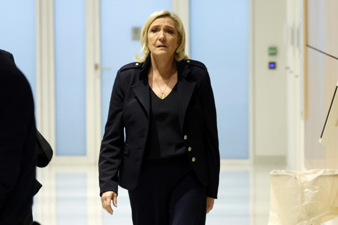 La cheffe de file des députés du Rassemblement national au tribunal de Paris, le 14 novembre 2024 © GEOFFROY VAN DER HASSELT