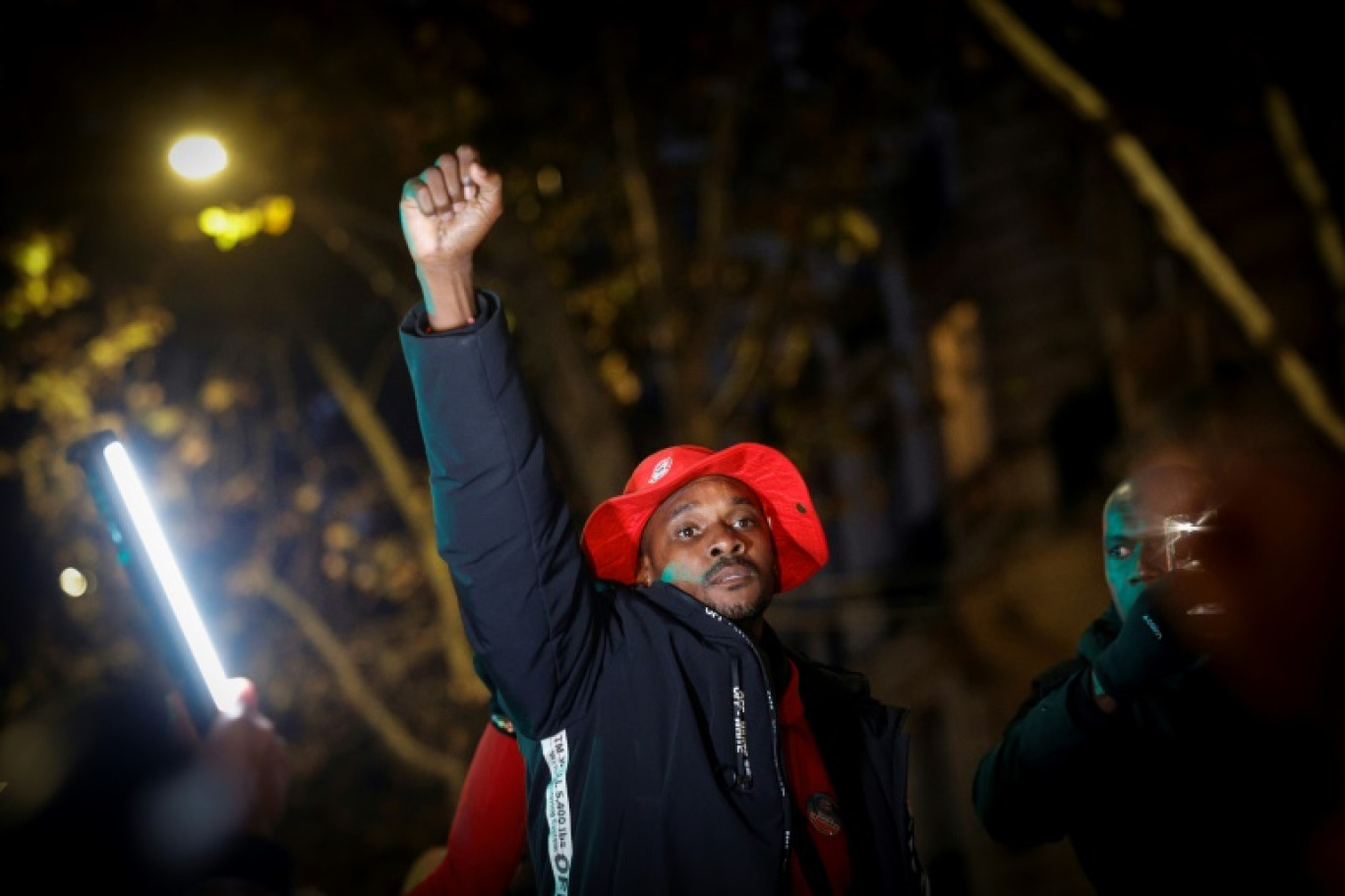 Rodrigue Petitot, président du Rassemblement pour la protection des peuples et des ressources afro-caribéens (RPPRAC), le 3 novembre 2024 à Paris © GEOFFROY VAN DER HASSELT