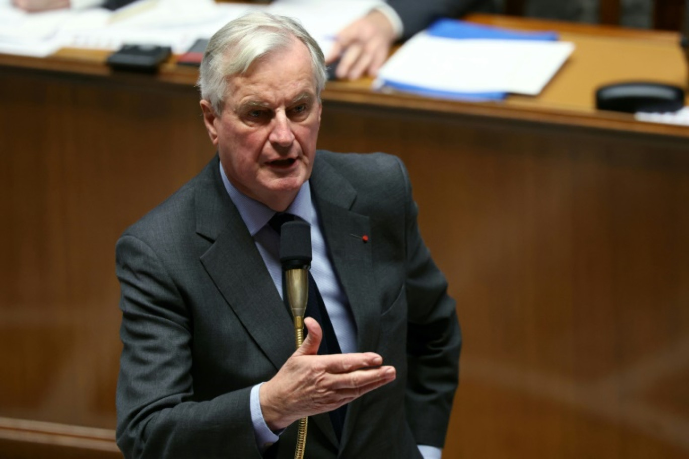 Le Premier ministre Michel Barnier, à l'Assemblée nationale, à Paris, le 19 novembre 2024 © Alain JOCARD