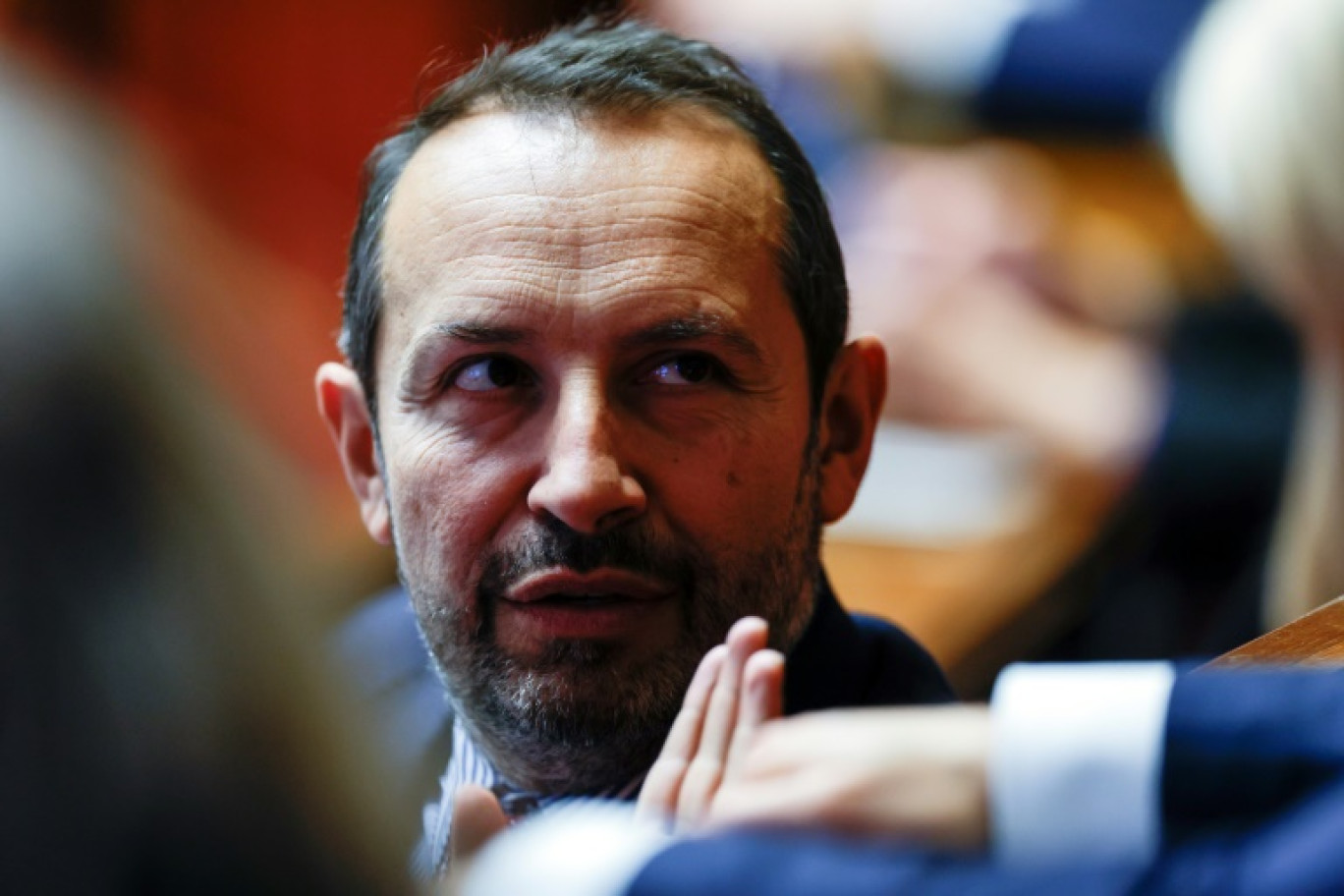 Le vice-président du Rassemblement national (RN) Sébastien Chenu à l'Assemblée nationale, le 12 novembre 2024 à Paris © Ian LANGSDON