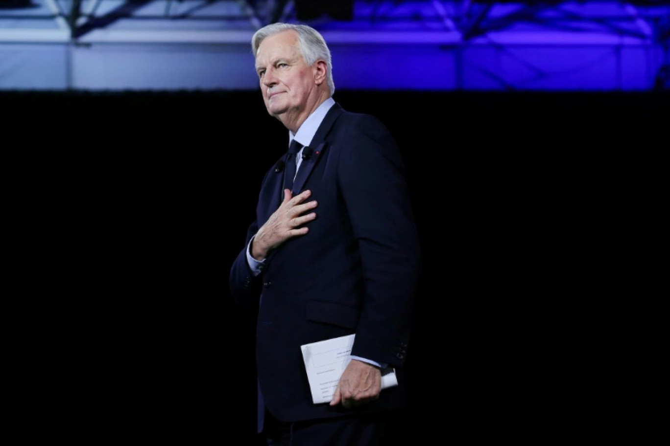 Le Premier ministre Michel Barnier au 106e Congrès des maires, à Paris, le 21 novembre 2024 © Thomas SAMSON