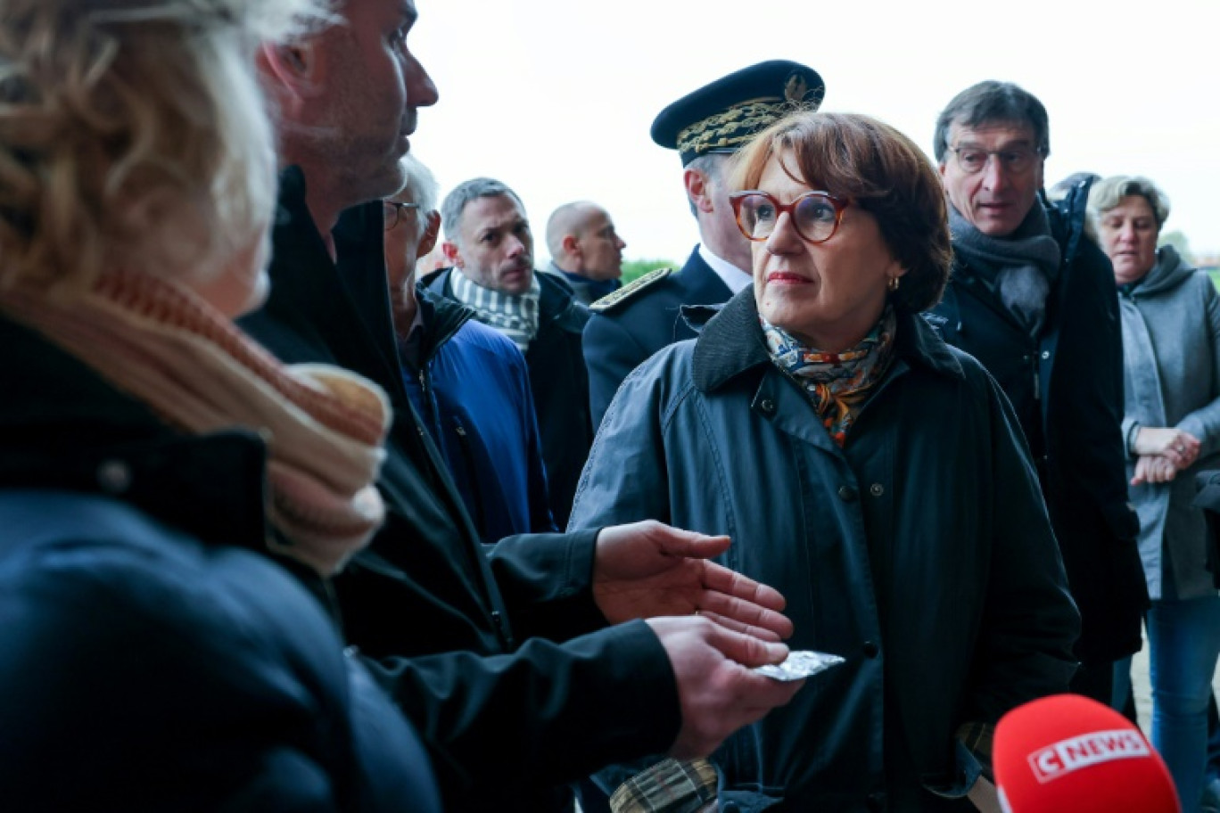 La ministre de l'Agriculture Annie Genevard en visite dans une ferme d'endives à La Couture, dans le Pas-de-Calais, le 21 novembre 2024 © Denis Charlet