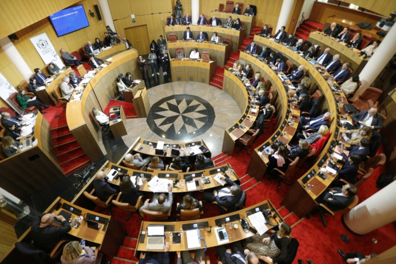 L'Assemblée régionale de Corse, à Ajaccio, le 27 mars 2024 © Pascal POCHARD-CASABIANCA