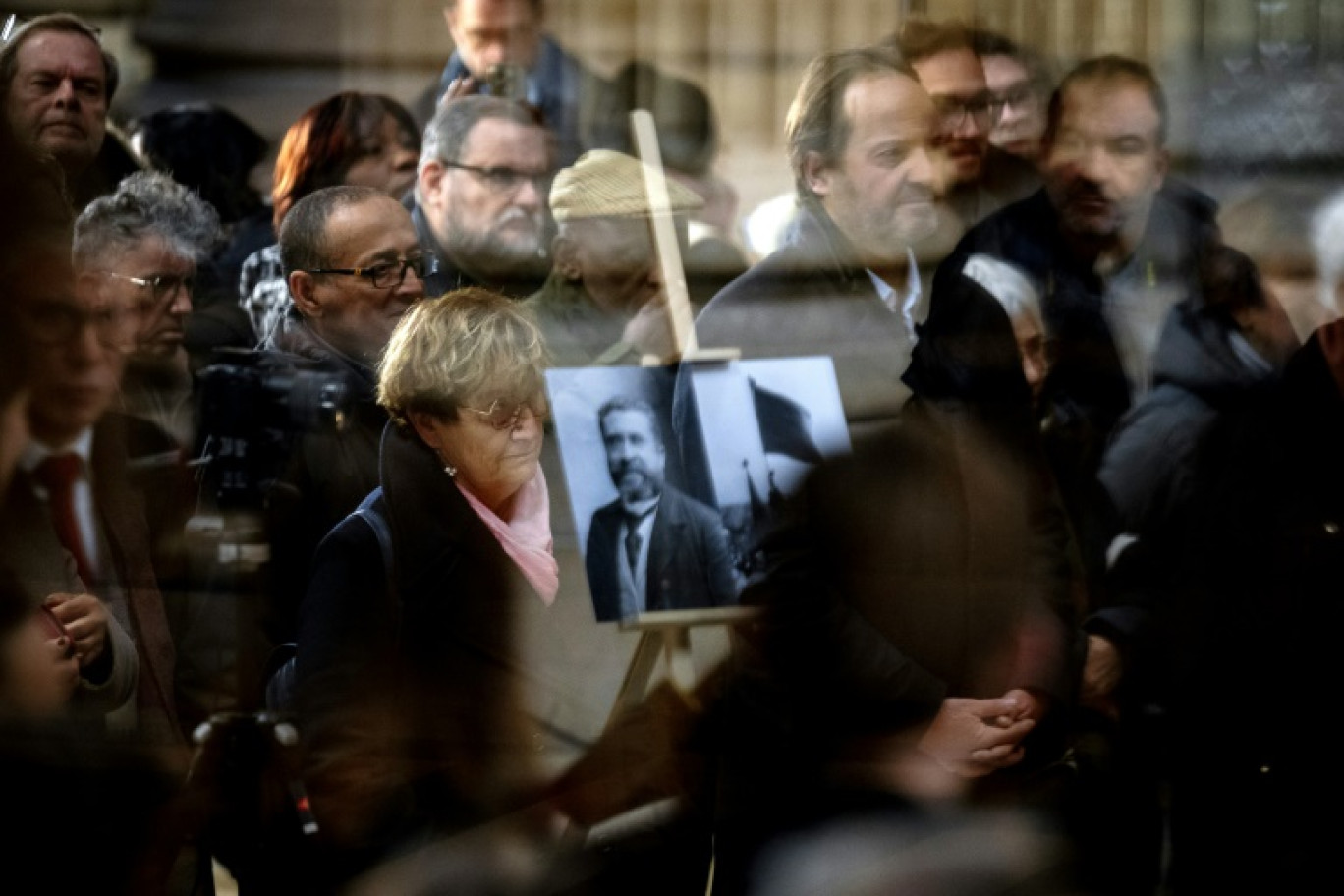 "La mélodie des contrastes" de Remy Tournier représente notamment Jean Jaures, à Toulouse le 22 novembre 2024 © Lionel BONAVENTURE