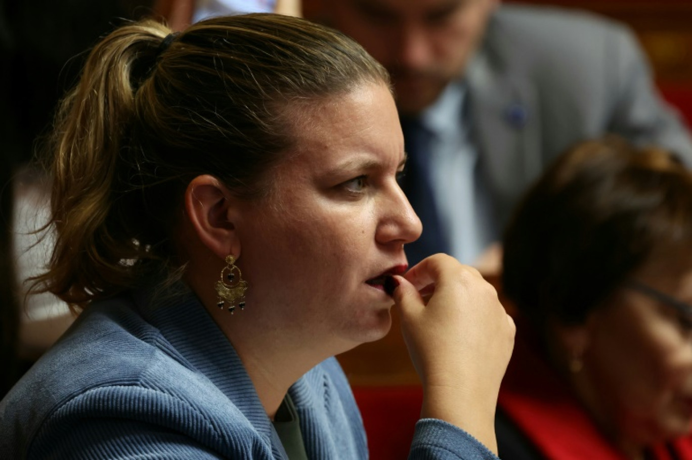 La cheffe des députés LFI Mathilde Panot à l'Assemblée nationale, le 6 novembre 2024 à Paris © Alain JOCARD