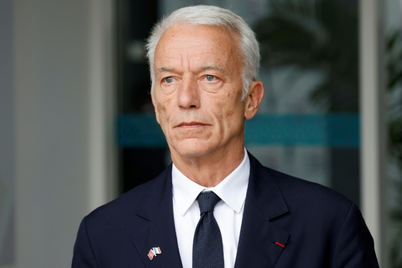 Le président du Medef Patrick Martin à l'Université de Rabat, au Maroc, le 29 octobre 2024 © Ludovic MARIN