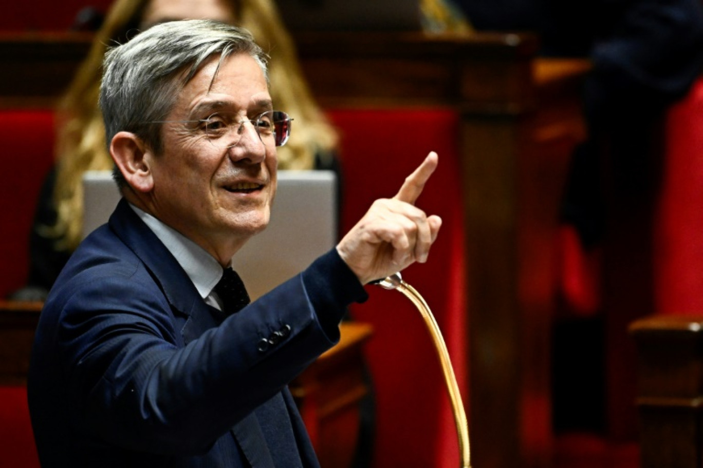 Le député membre du groupe LIOT et rapporteur général du budget Charles de Courson lors d'une séance de débat sur le projet de loi de finances 2025 à l'Assemblée nationale, à Paris, le 24 octobre 2024 © JULIEN DE ROSA