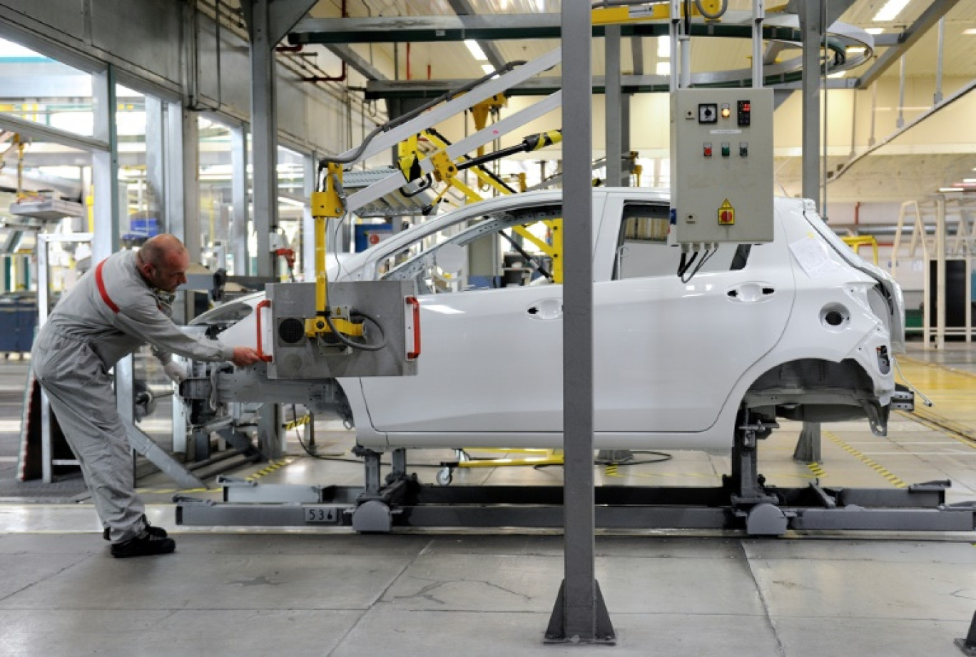 Une chaîne de montage de l'usine Toyota à Onnaing, près de Valenciennes, le 16 mai 2013 © PHILIPPE HUGUEN