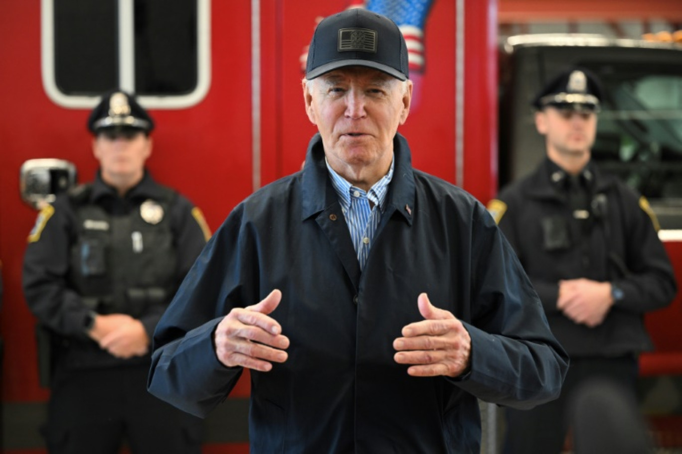 Le président américain Joe Biden lors d'un point presse sur l'île de Nantucket, dans le Massachusetts, le 28 novembre 2024 © Mandel NGAN