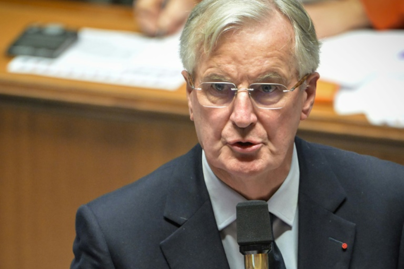 Le Premier ministre français Michel Barnier assiste à une séance de questions au gouvernement à l'Assemblée nationale, à Paris, le 26 novembre 2024 © Bertrand GUAY