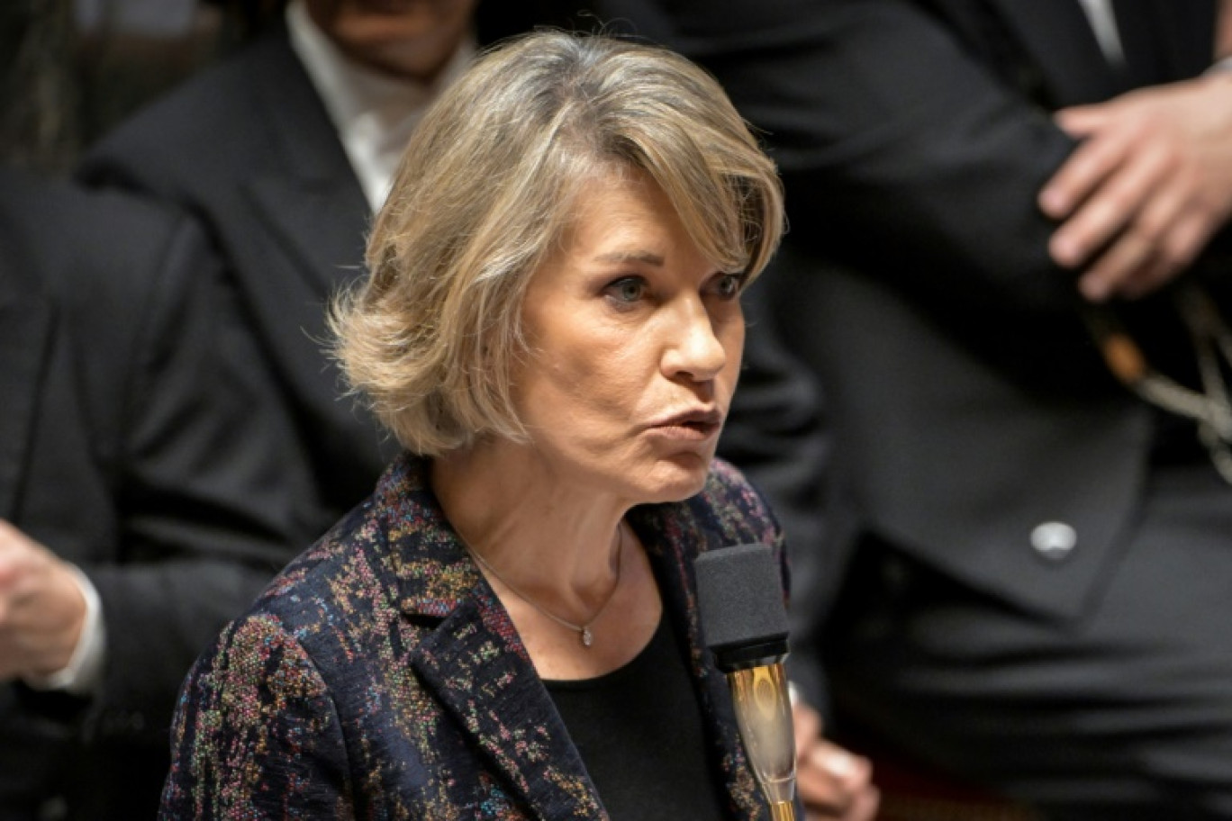 La ministre de l'Education Anne Genetet lors des questions au gouvernement à l'Assemblée nationale à Paris le 26 novembre 2024 © Bertrand GUAY