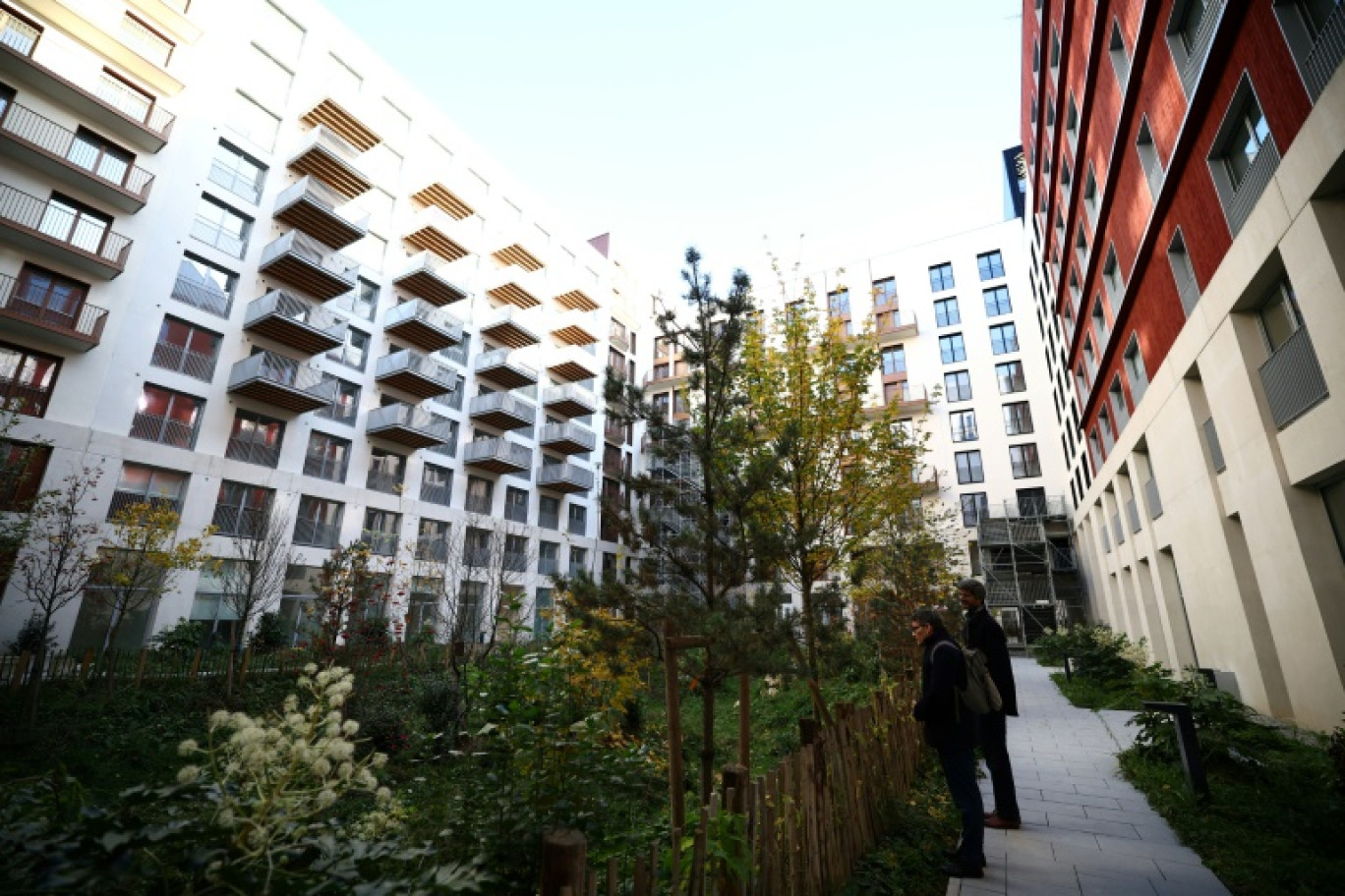 Cette photographie montre une vue des appartements de l'ancien village des athlètes des Jeux Olympiques de Paris 2024, à Saint-Denis le 28 novembre 2024 © Anne-Christine POUJOULAT