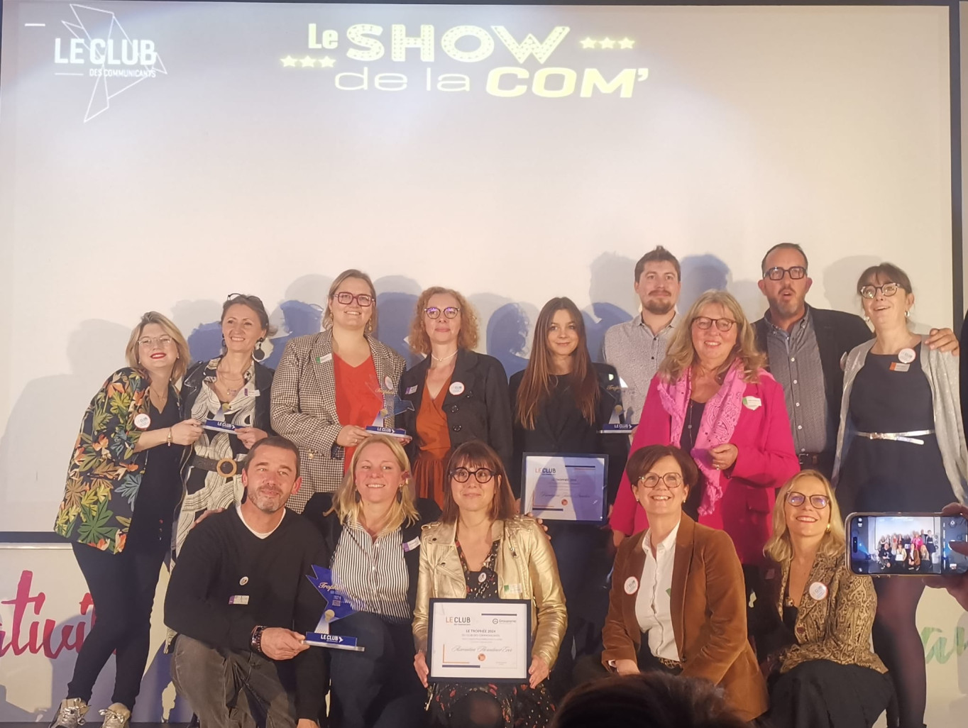 Les trophées du Club des Communicants d'Amiens ont été remis à l’occasion du « Show de la Com », organisée chez Positive Place à Poulainville.