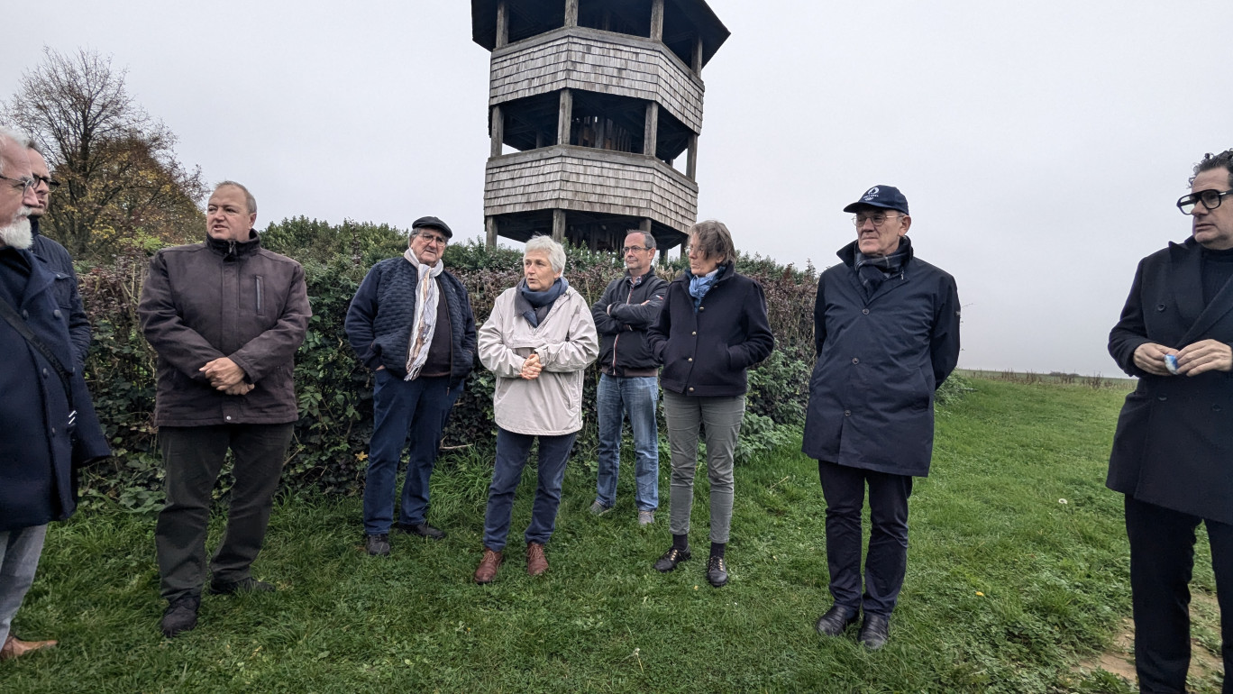 Le site de la bataille de Crécy a été valorisé par un parcours artistique.