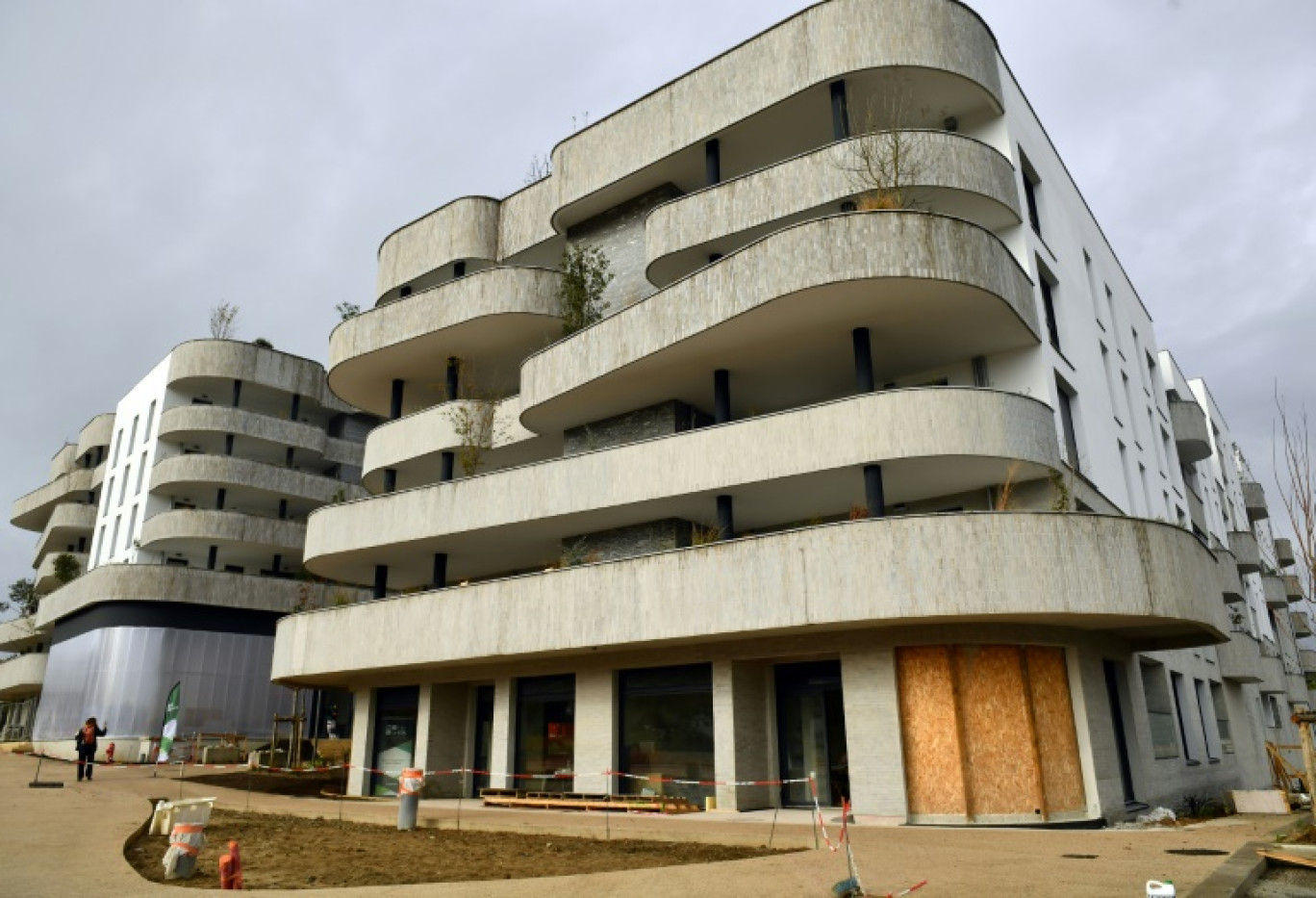 Un immeuble de logements de la résidence Grândola à Tarnos, le 2 décembre 2024 dans les Landes © Gaizka IROZ