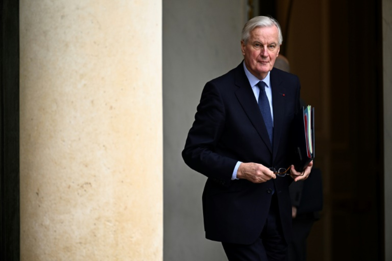 Le Premier ministre Michel Barnier à l'Elysée, à Paris, le 27 novembre 2027 © JULIEN DE ROSA