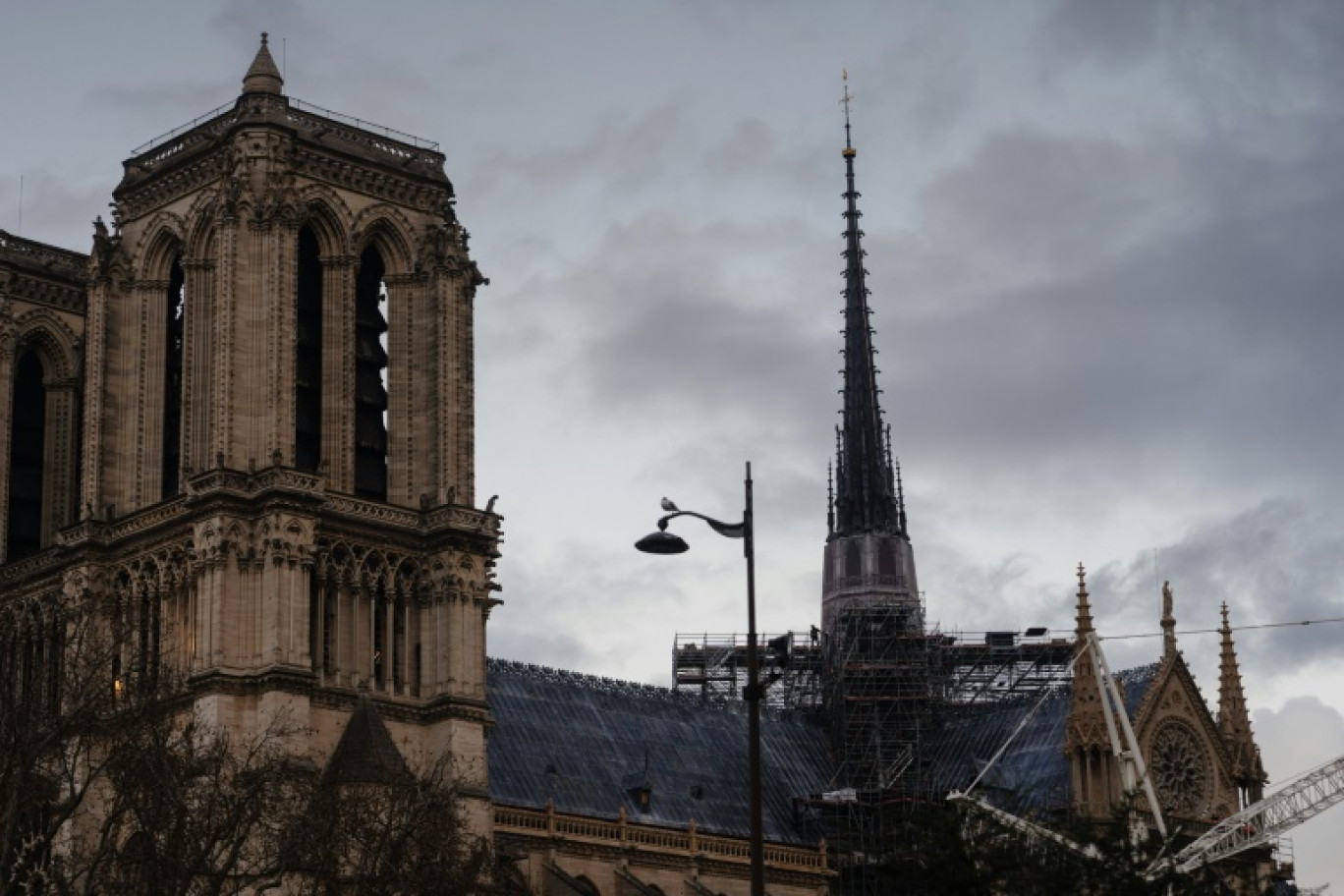 La cathédrale Notre-Dame de Paris à quelques jours de sa réouverture, le 2 décembre 20244 à Paris © Dimitar DILKOFF