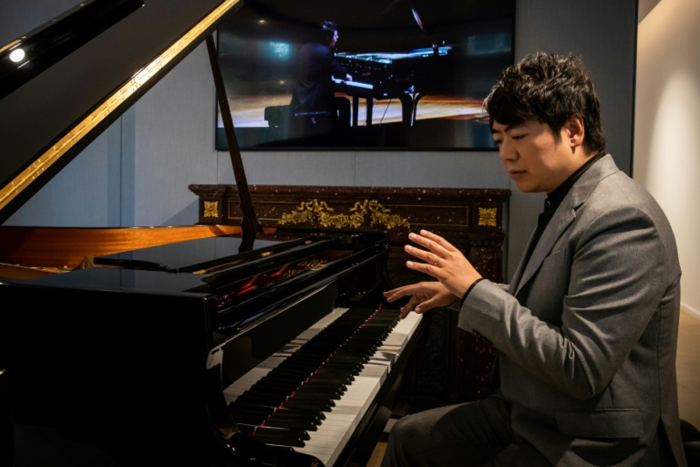 Le pianiste chinois Lang Lang à Paris le 27 octobre 2021 © JOEL SAGET