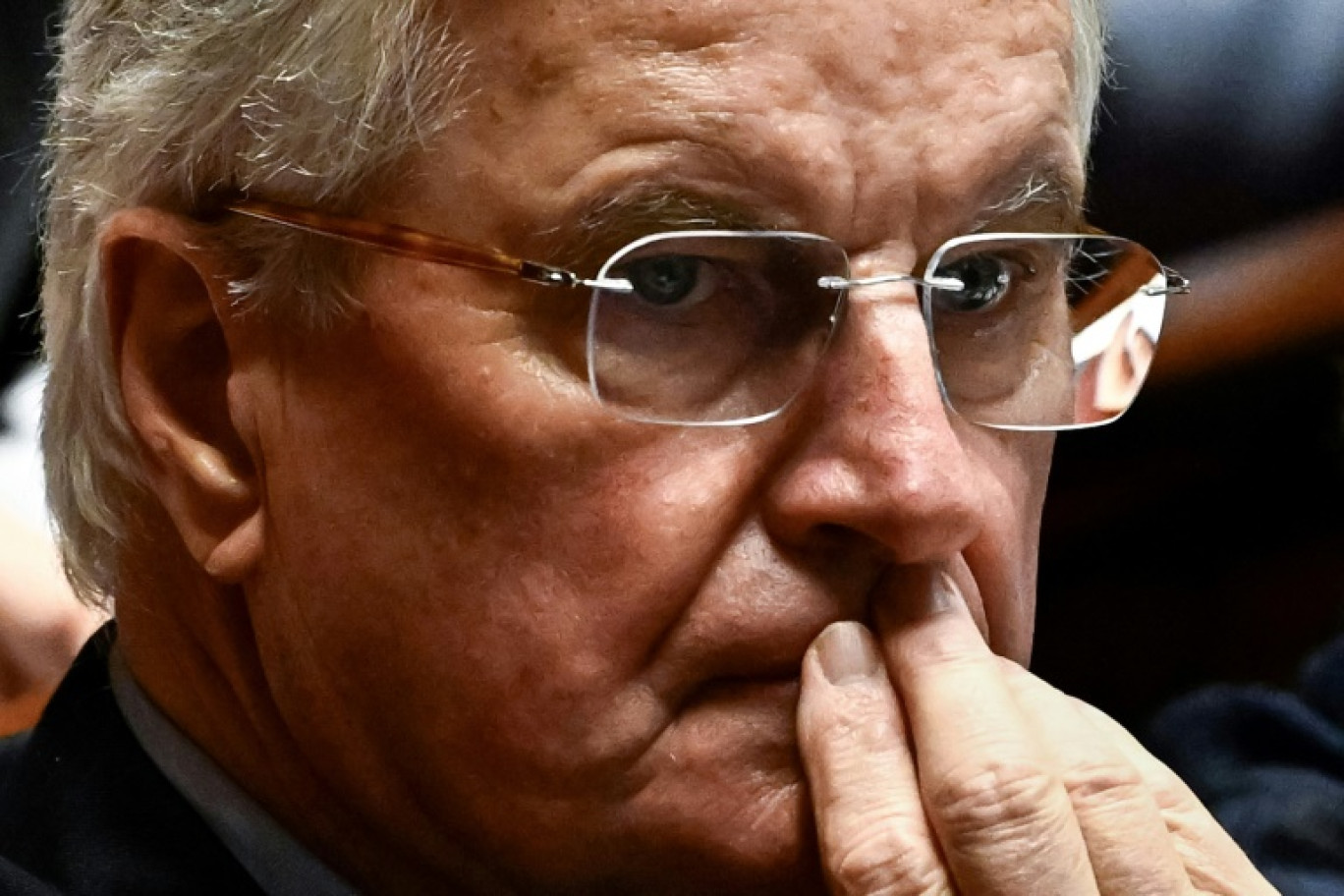 Le Premier ministre Michel Barnier durant la session de questions au gouvernement à l'Assemblée nationale à Paris le 3 décembre 2024 © JULIEN DE ROSA