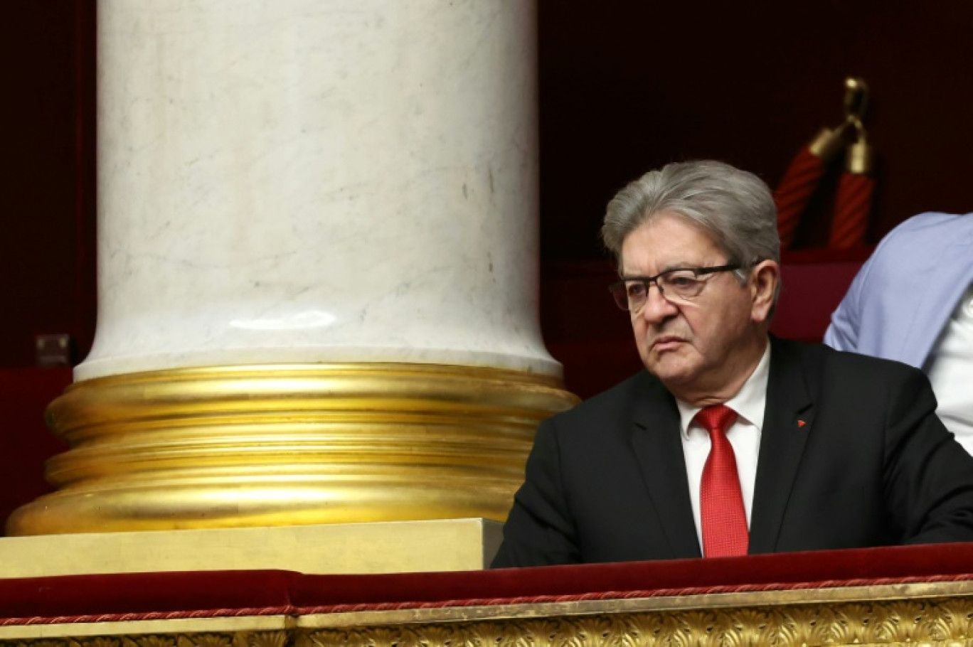 Le leader de LFI Jean-Luc Mélenchon à l'Assemblée nationale, lors du vote de censure du gouvernement Barnier le 4 décembre 2024 © Alain JOCARD