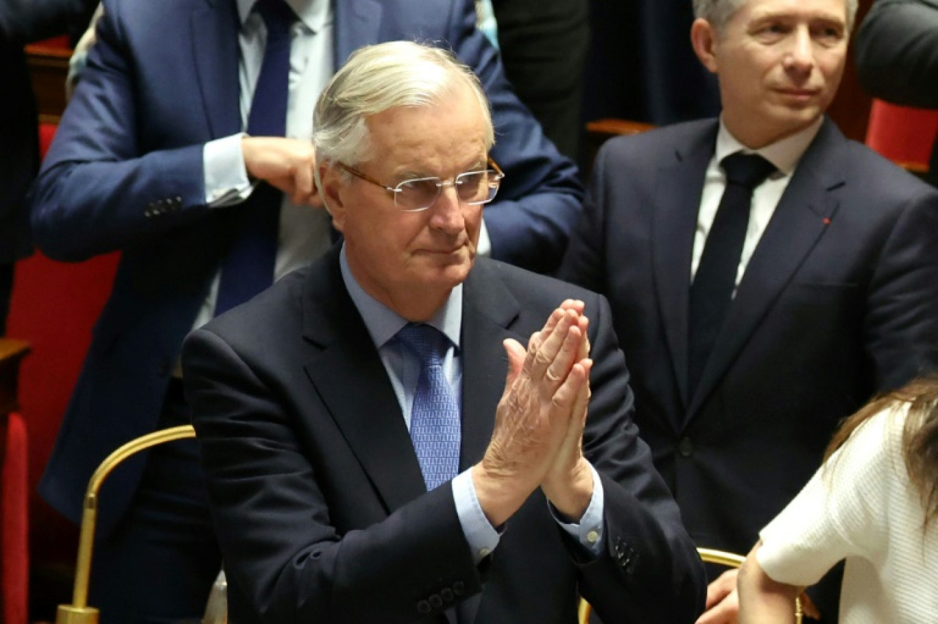 Le Premier ministre Michel Barnier le vote de la censure à l'Assemblée nationale à Paris le 4 décembre 2024 © ALAIN JOCARD