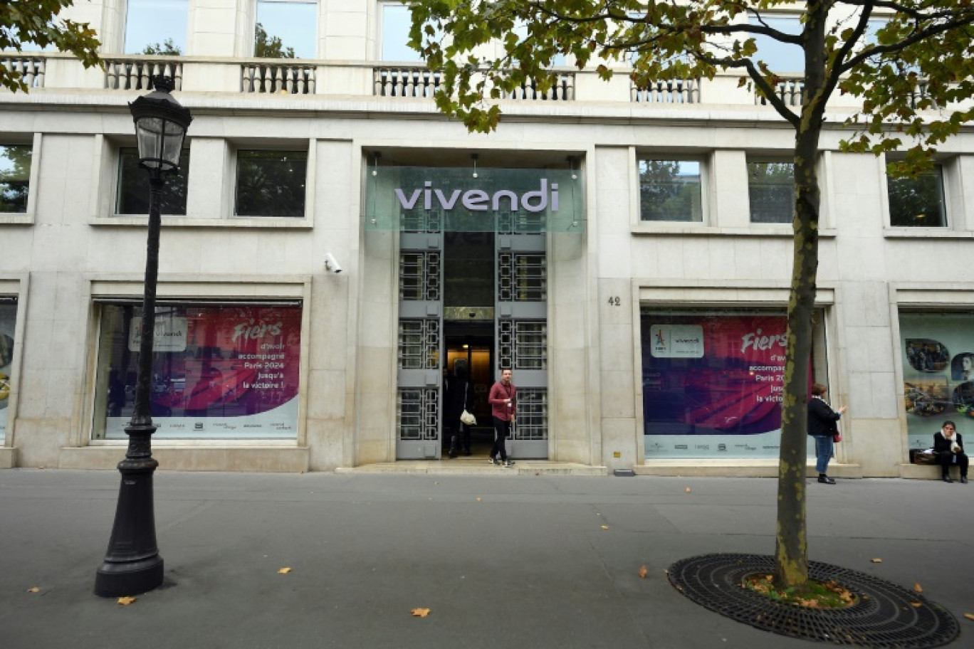 Le siège de Vivendi à Paris, le 5 octobre 2017 © Lionel BONAVENTURE