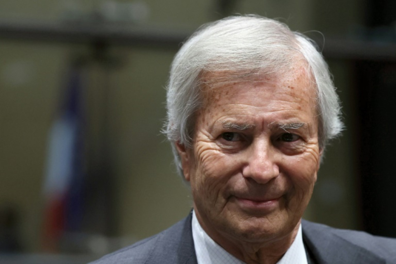 Vincent Bolloré devant la commission d'enquête parlementaire sur le renouvellement de 15 fréquences de TNT à l'Assemblée nationale à Paris, le 13 mars 2024 © ALAIN JOCARD