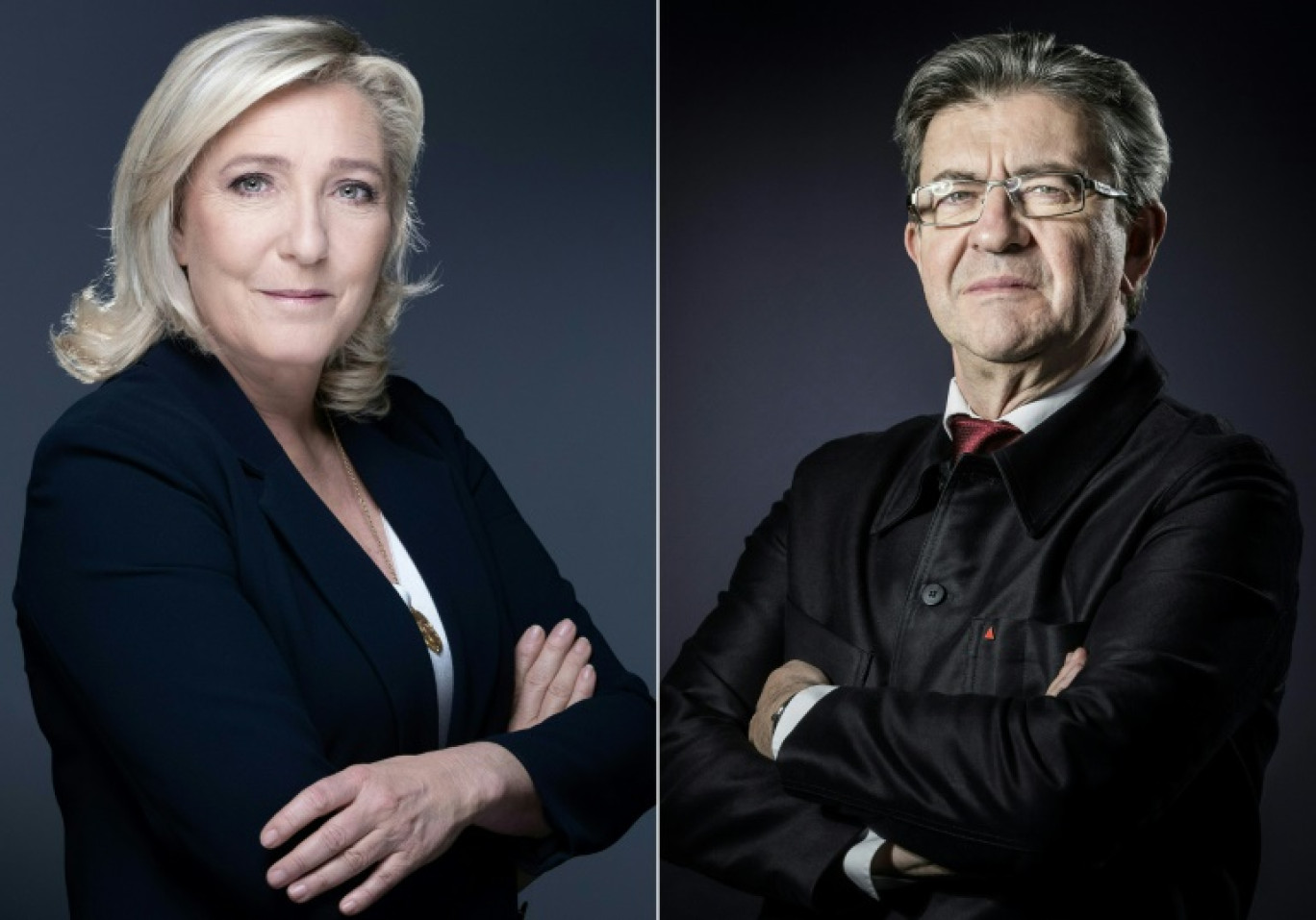 Après la chute de Bachar al-Assad en Syrie, plusieurs déclarations passées de Jean-Luc Mélenchon et de Marine Le Pen, jugées conciliantes envers le régime, ont refait surface © JOEL SAGET