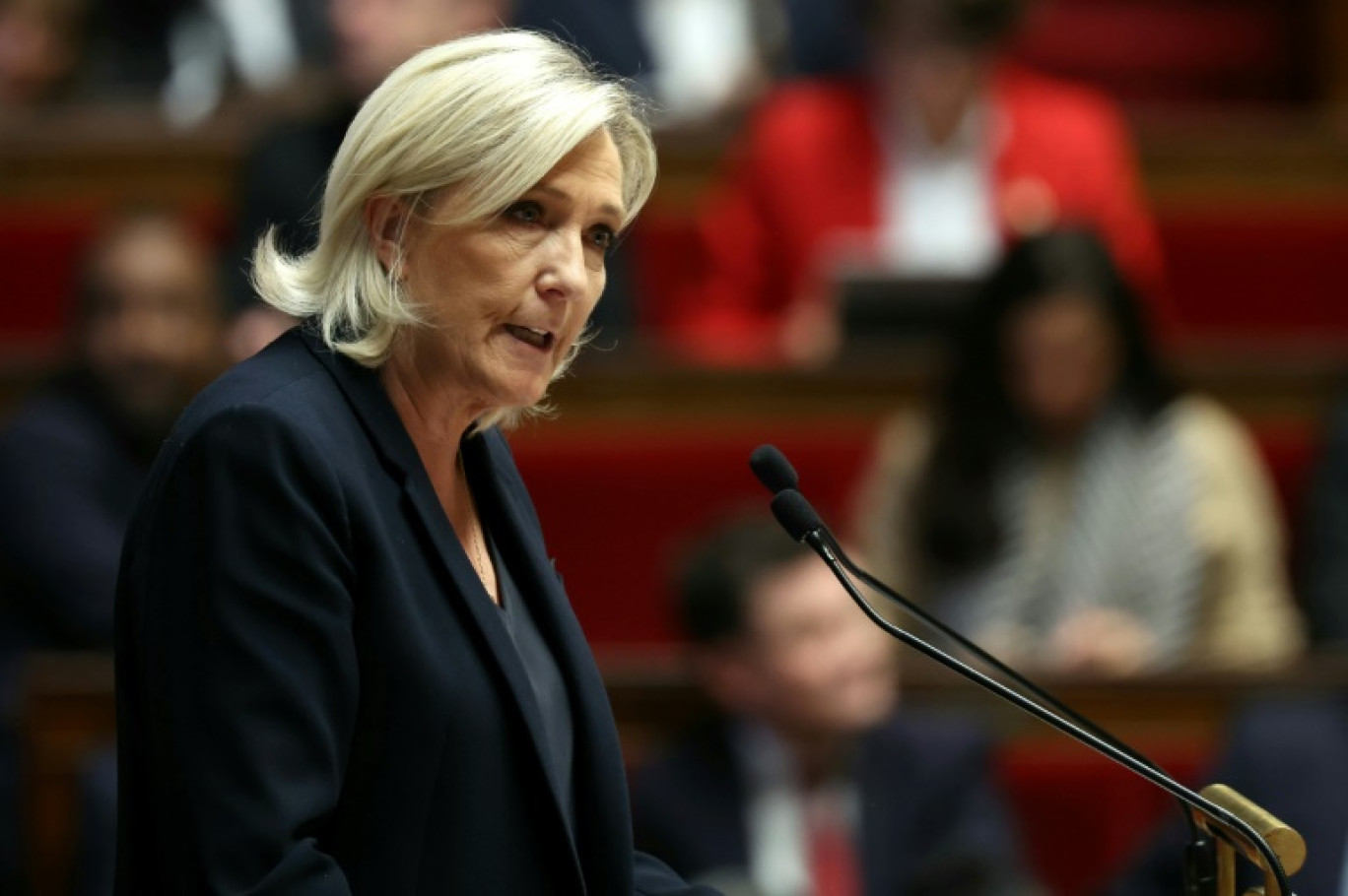 Marine Le Pen le 4 décembre 2024 à l'Assemblée nationale à Paris © Alain JOCARD