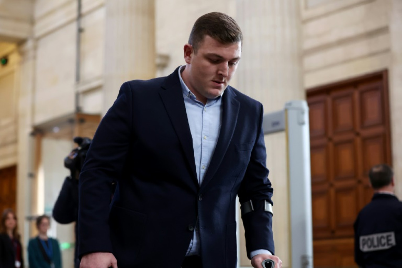 Le rugbyman irlandais Denis Coulson au tribunal de Bordeaux, le 2 décembre 2024 © ROMAIN PERROCHEAU