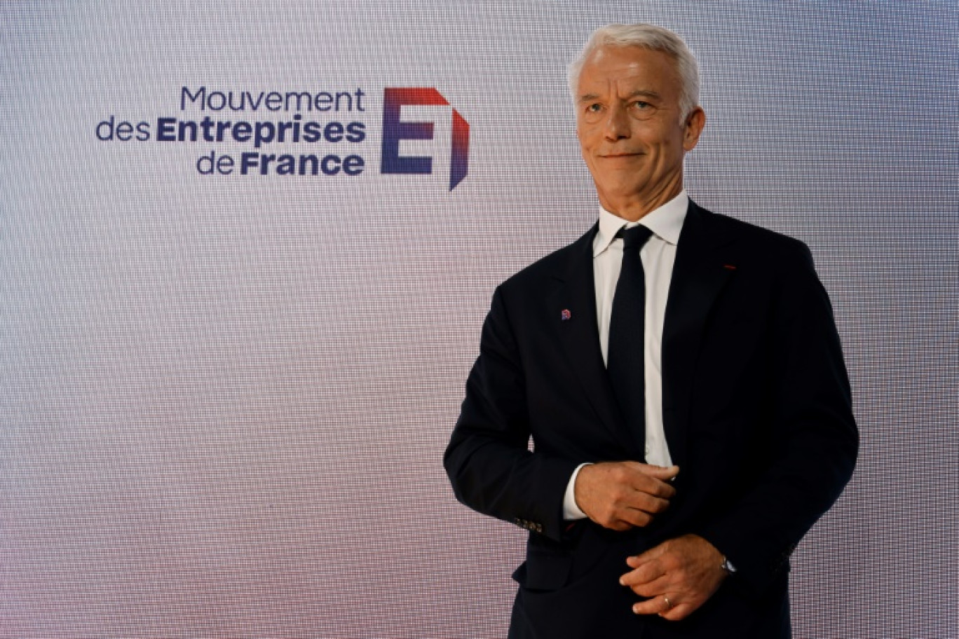 Le président du Medef Patrick Martin à Meudon, dans les Hauts-de-Seine, le 6 juillet 2023 © Ludovic MARIN