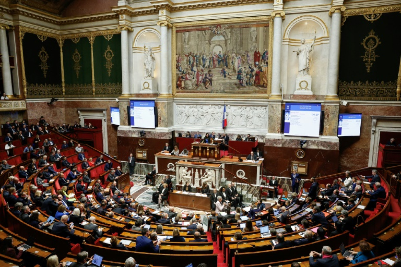 L'Assemblée nationale, le 16 décembre 2024 © GEOFFROY VAN DER HASSELT