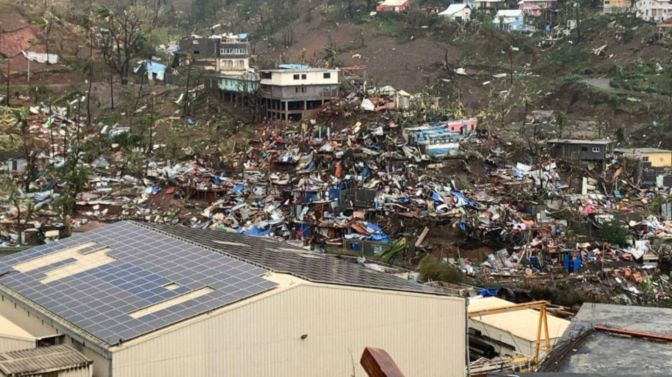 Photographie de Mayotte publiée par la Sécurité civile le 15 décembre 2024 © Handout