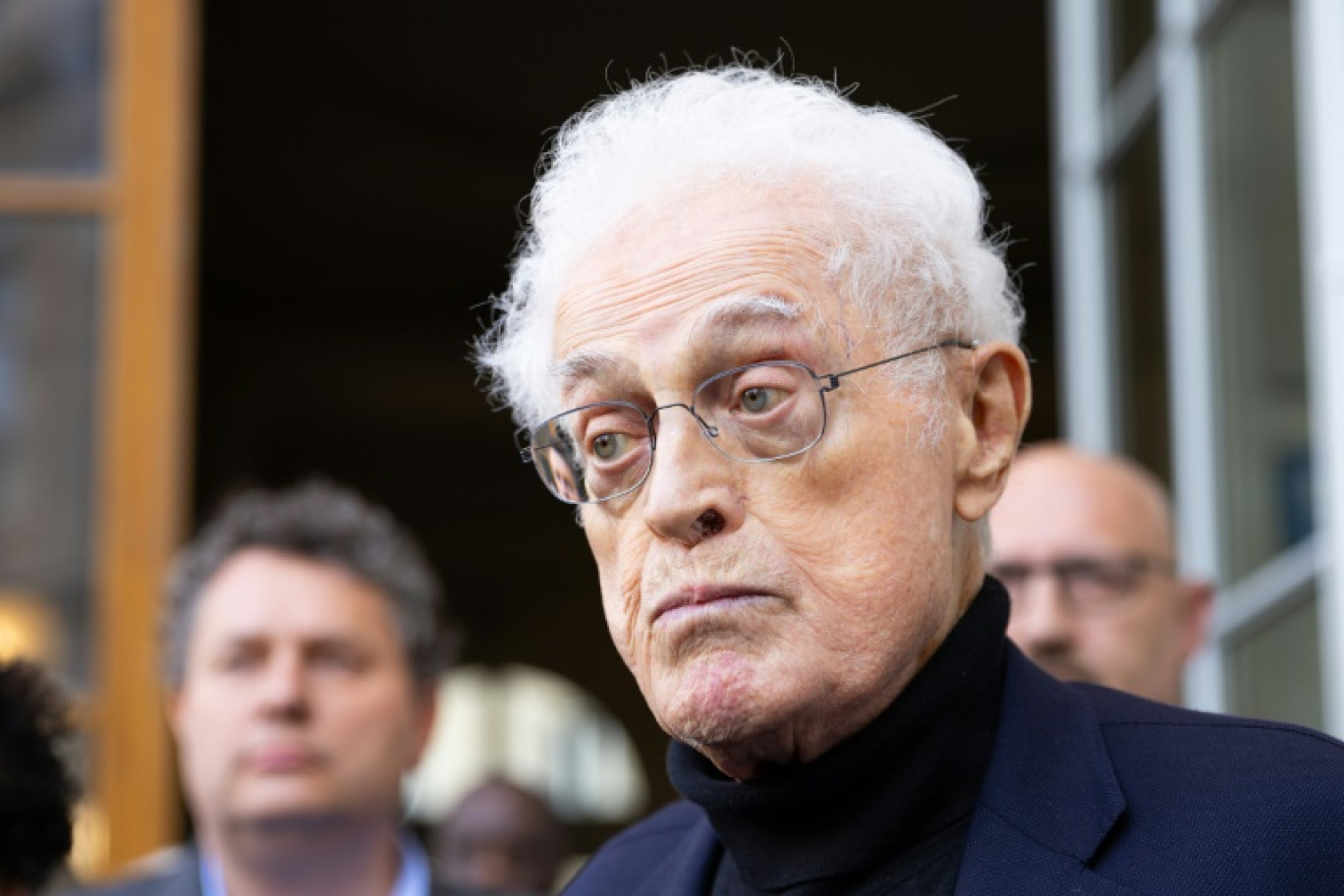 L'ancien Premier ministre socialiste Lionel Jospin lors de la campagne de Raphaël Glucksmann aux européennes à Paris, le 22 mai 2024 © Antonin UTZ