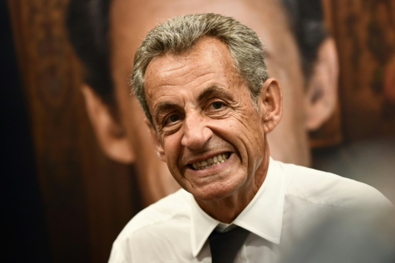 L'ancien président Nicolas Sarkozy, le 25 août 2023 à Arcachon, en Gironde © Christophe ARCHAMBAULT