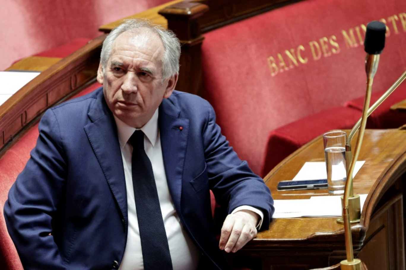 François Bayrou sur le plateau de France 2 à Paris, le 19 décembre 2024 © Valentine CHAPUIS