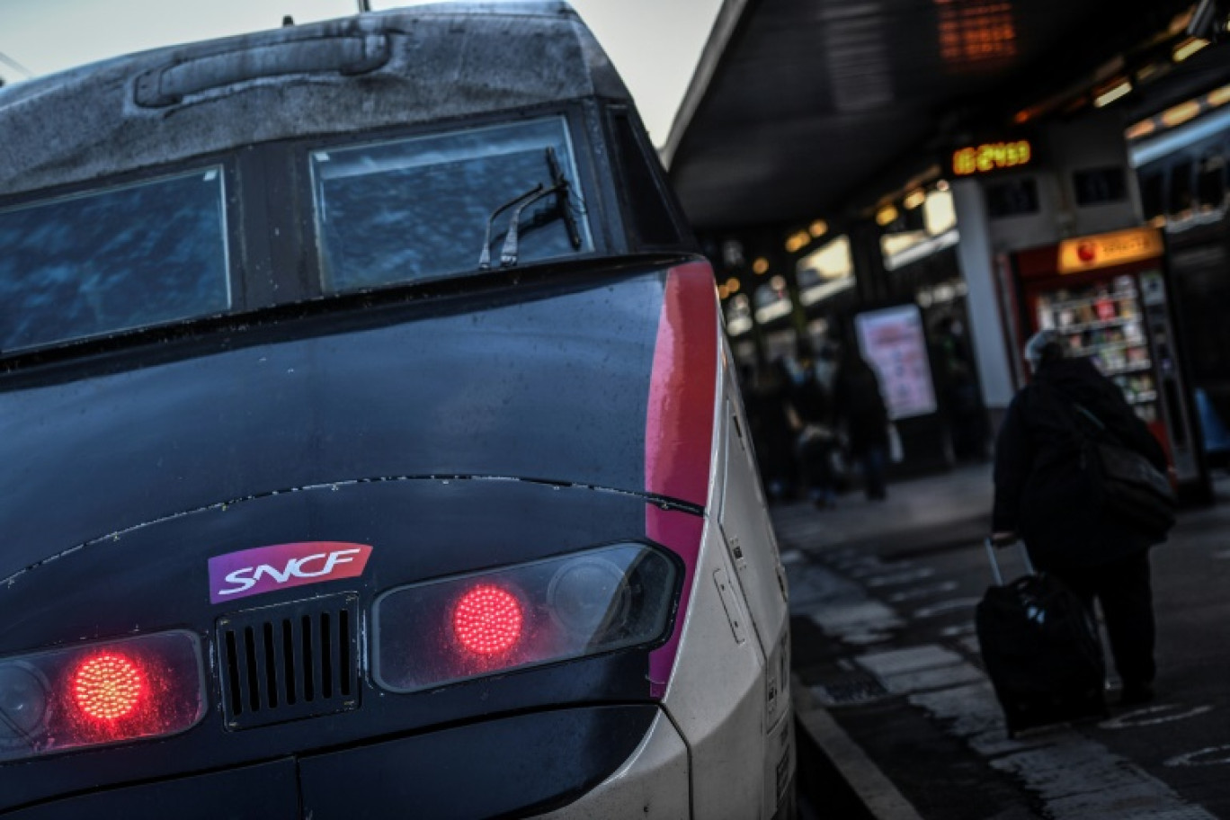 D'après la SNCF, certains trains ont eu jusqu'à 5 heures de retard, mais aucun n'a été supprimé © STEPHANE DE SAKUTIN