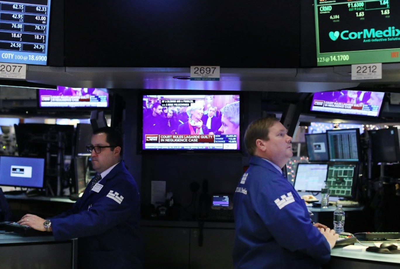 Des opérateurs du New York Stock Exchange © SPENCER PLATT