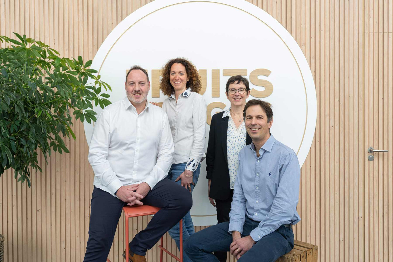 Les quatre associés de Fruits rouges & Co : Stéphane Decourcelle, Mélanie Marchand, Sylvie Cathelain et Philippe Cervi. (c) Fruits Rouges & Co