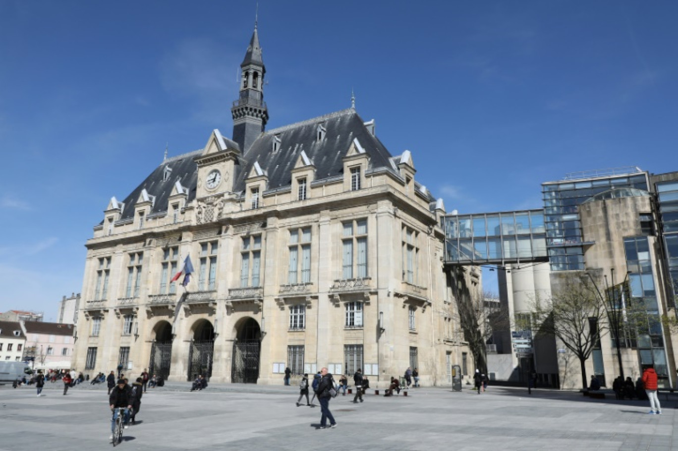 La mairie de Saint-Denis, le 6 avril 2018 © Ludovic MARIN