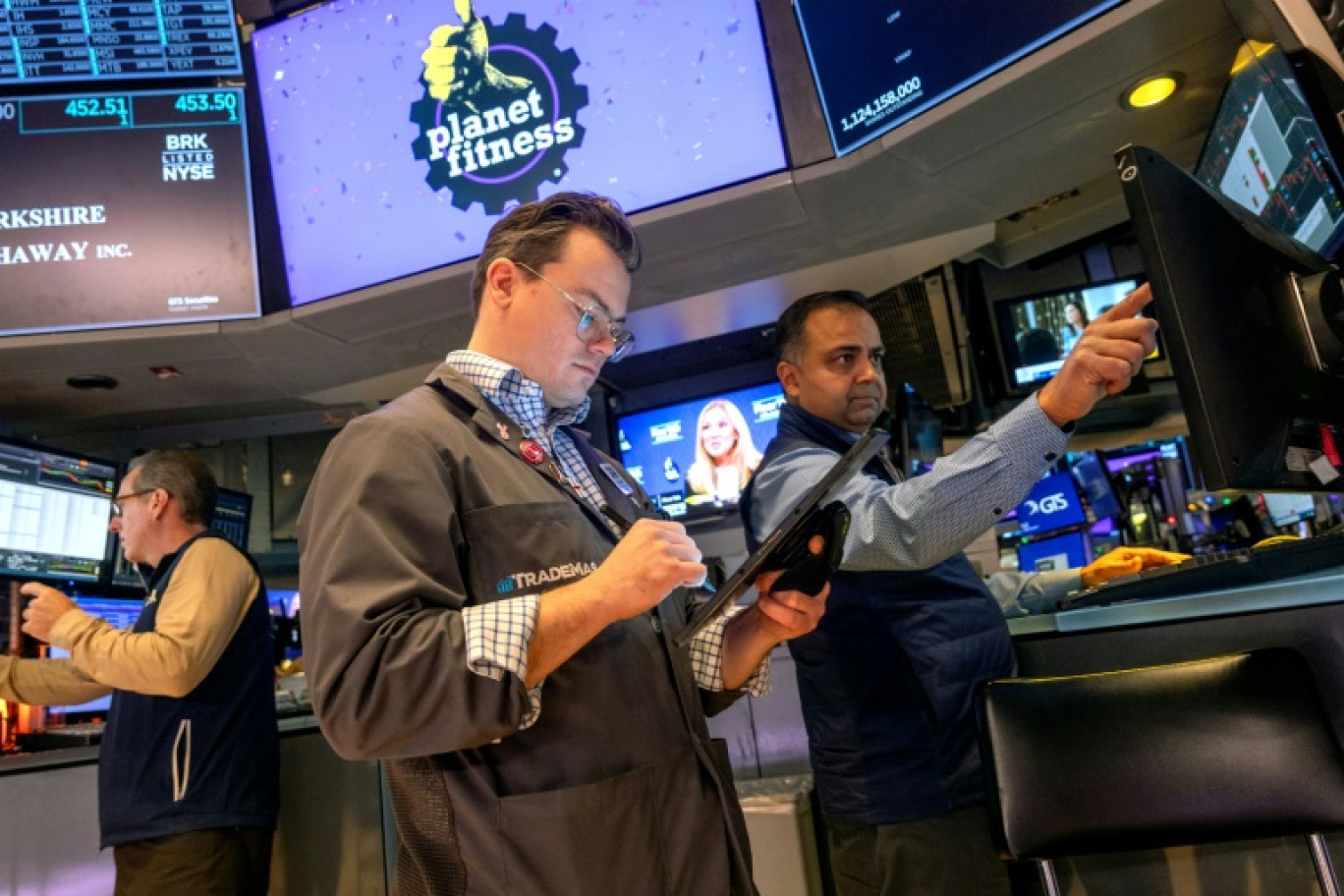 Des opérateurs du New York Stock Exchange © SPENCER PLATT