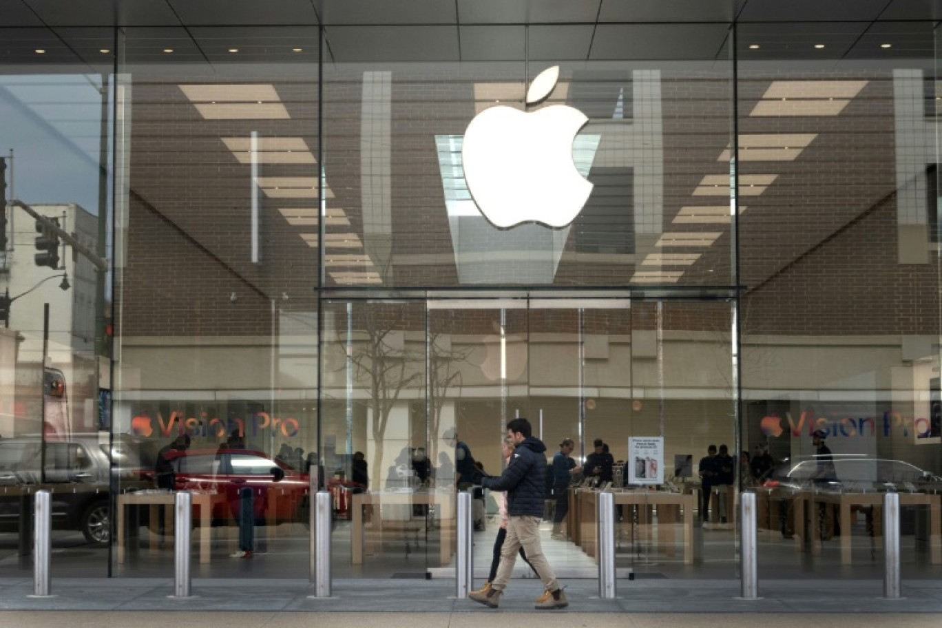 Un magasin Apple, à Chicago, aux Etats-Unis, le 21 mars 2024 © SCOTT OLSON