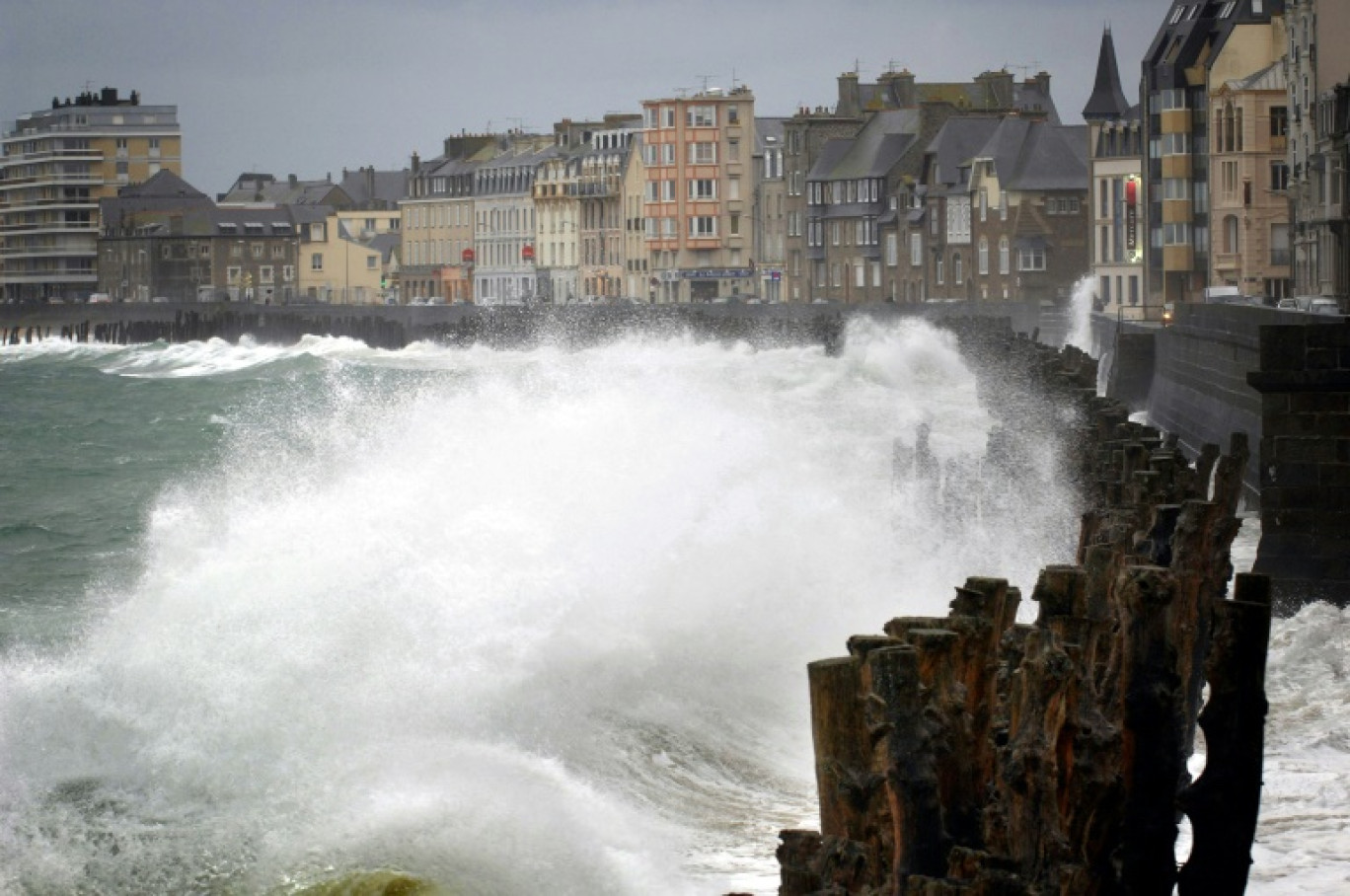 Tempête à Saint-Malo le 24 octobre 2006 © CHRISTOPHE SIMON