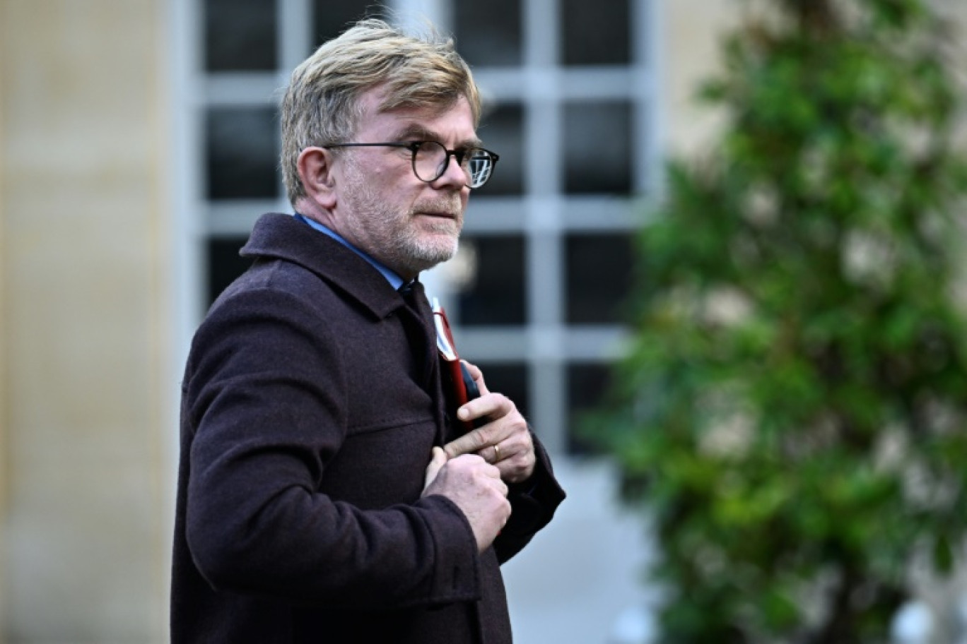 Le chef de file des députés MoDem Marc Fesneau, avant un entretien à l'Hôtel Matignon à Paris, le 19 décembre 2024 © JULIEN DE ROSA