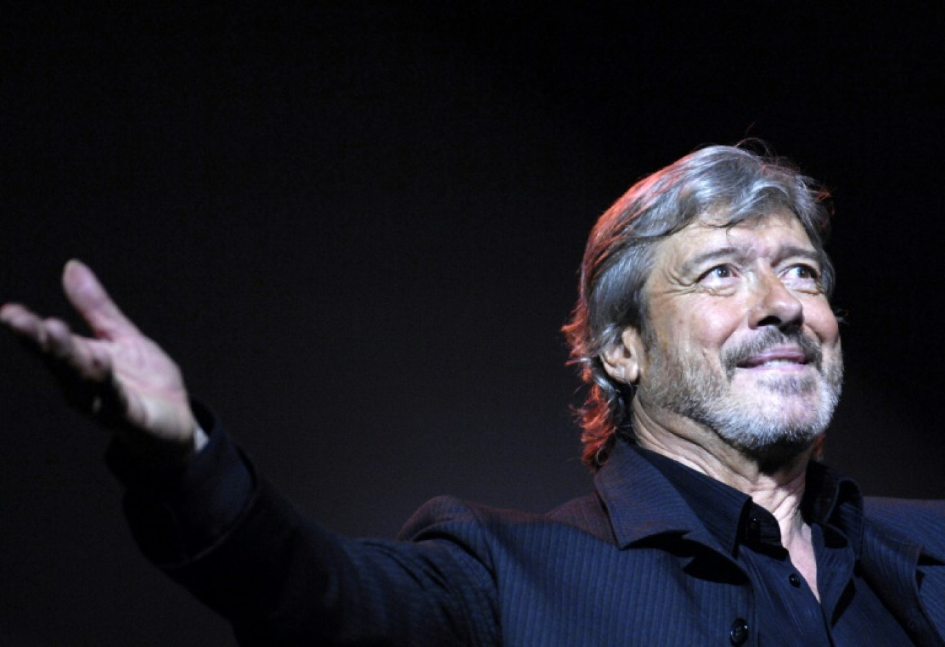 Le chanteur Gilles Dreu au Zénith de Paris, le 15 décembre 2006 © STEPHANE DE SAKUTIN