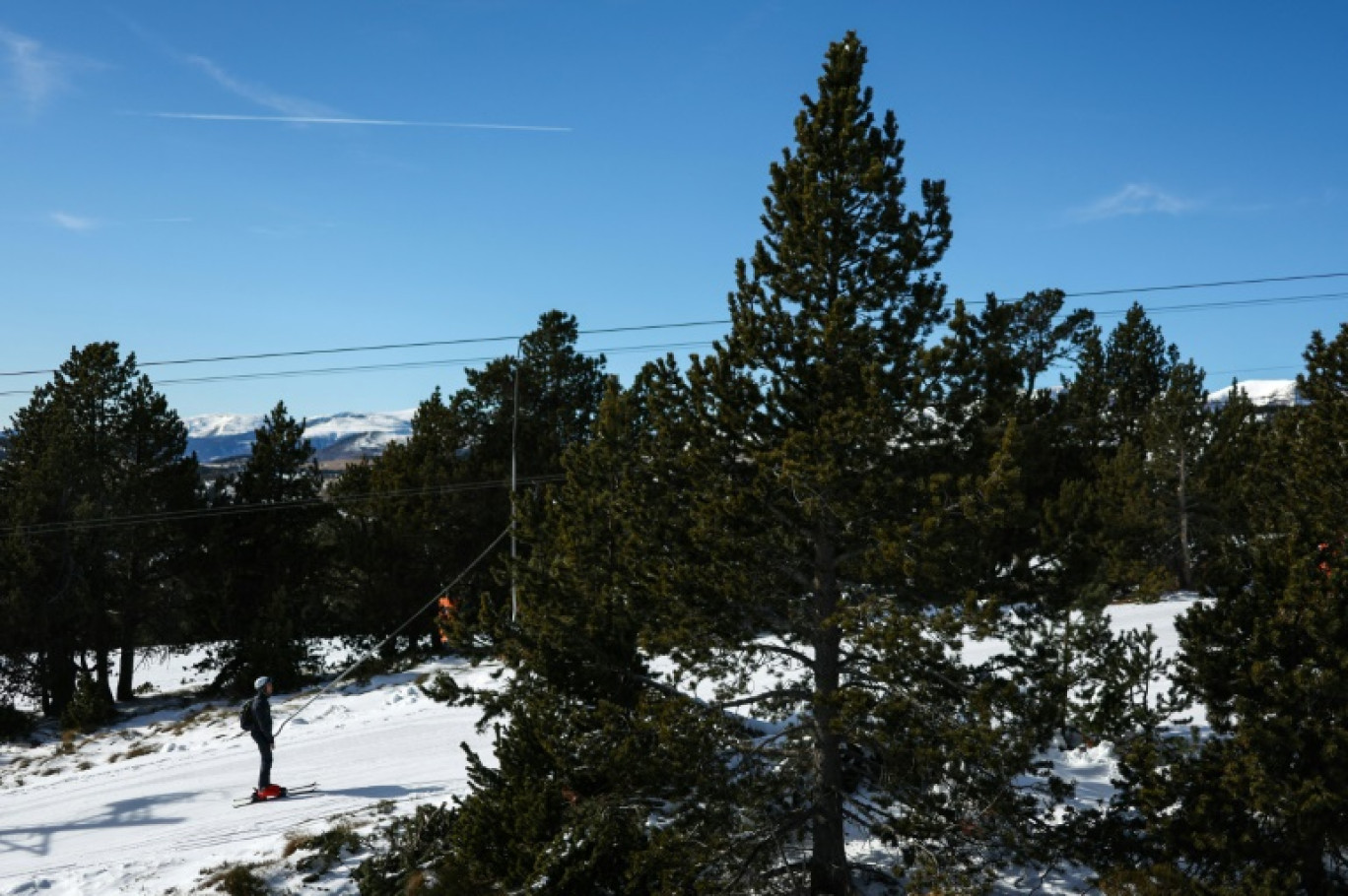 La station de ski de Font-Romeu le 10 janvier 2023 © CHARLY TRIBALLEAU