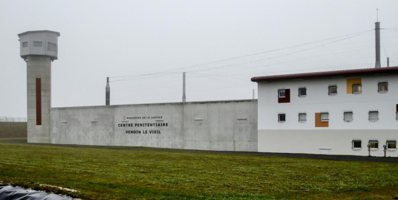 La prison de Vendin-le-Vieil, dans le Nord de la France  prise en photo le 12 janvier 2018 © DENIS CHARLET