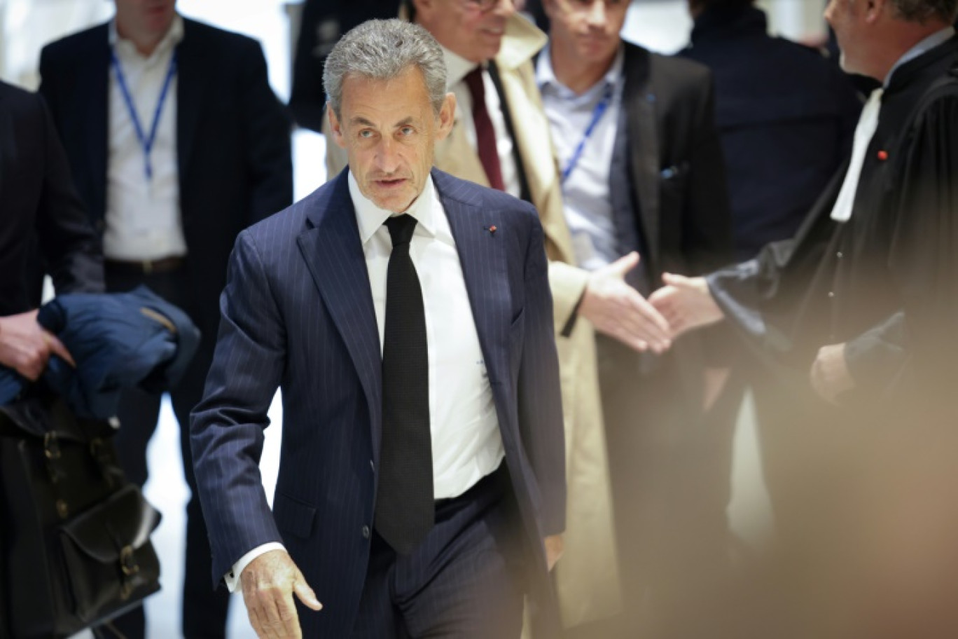 Nicolas Sarkozy arrive au tribunal à Paris le 6 janvier 2025 © Thibaud MORITZ