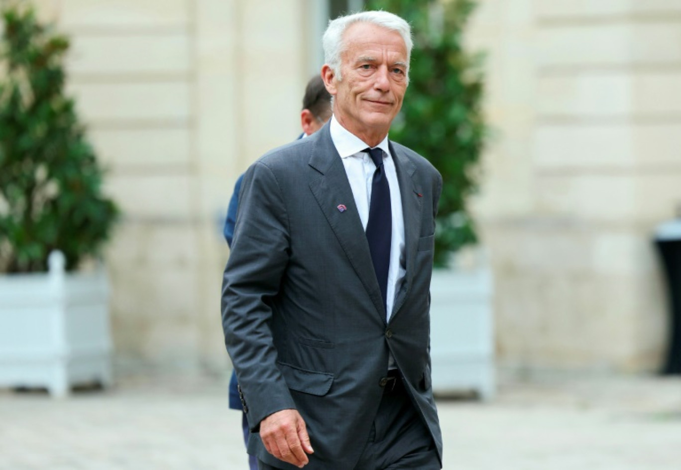 Le président du Medef Patrick Martin à Matignon, le 24 septembre 2024, à Paris © Thomas SAMSON